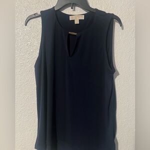 Michael Kors Midnight Blue Sleeveless Blouse